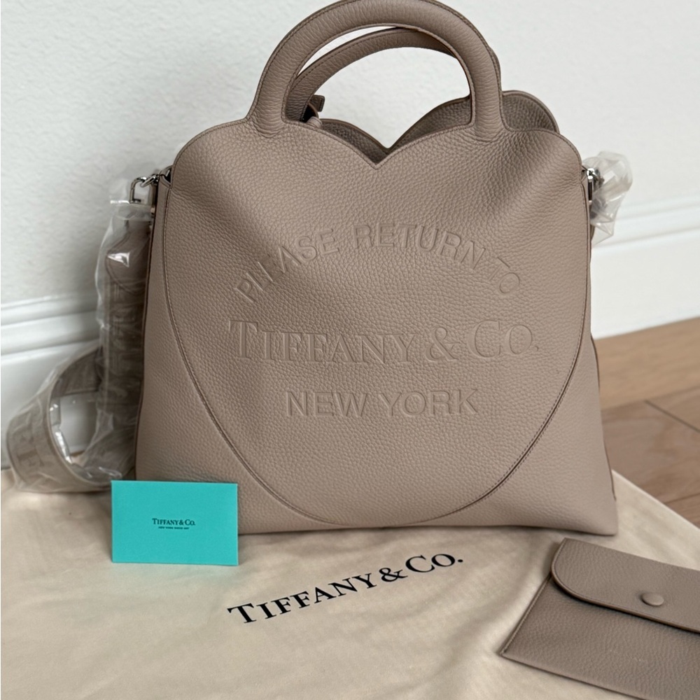 Tiffany & Co. Beige Leather Tote